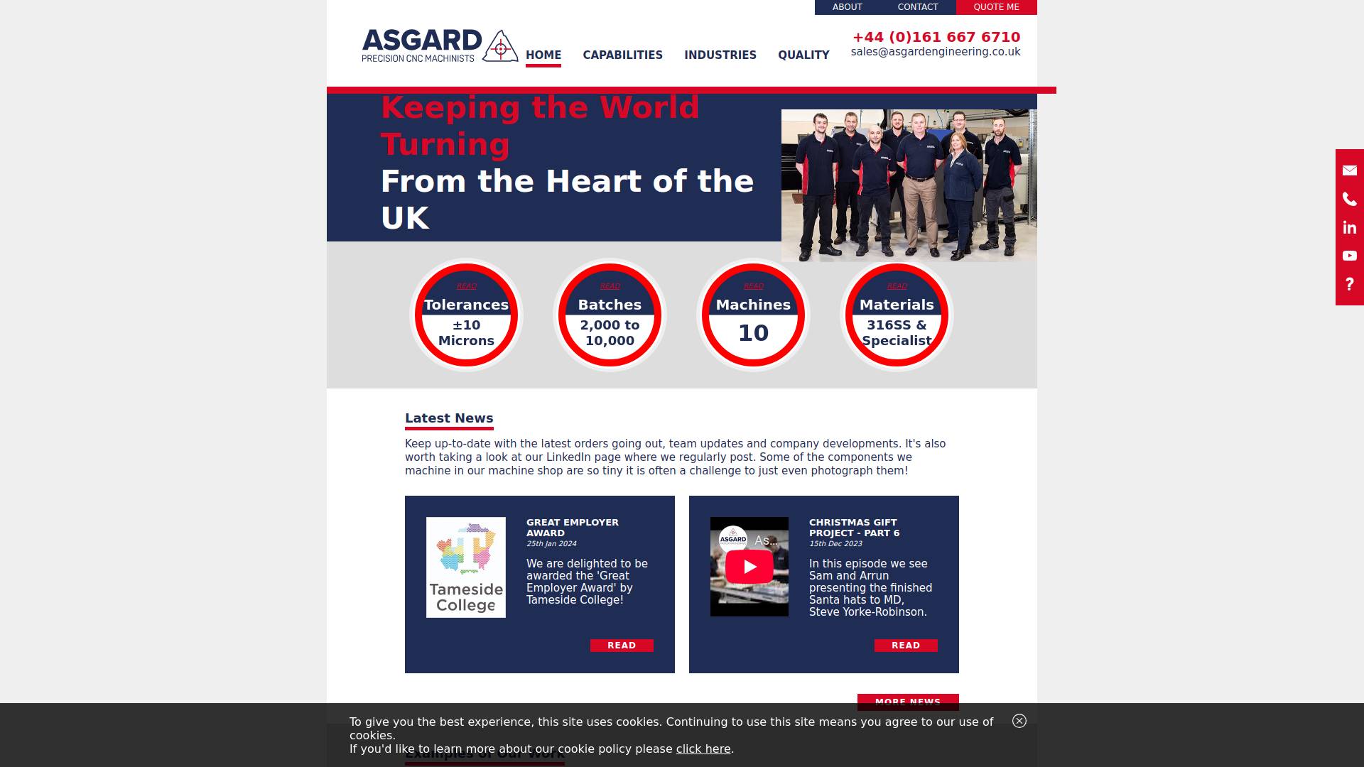 Asgard Engineering Ltd Website