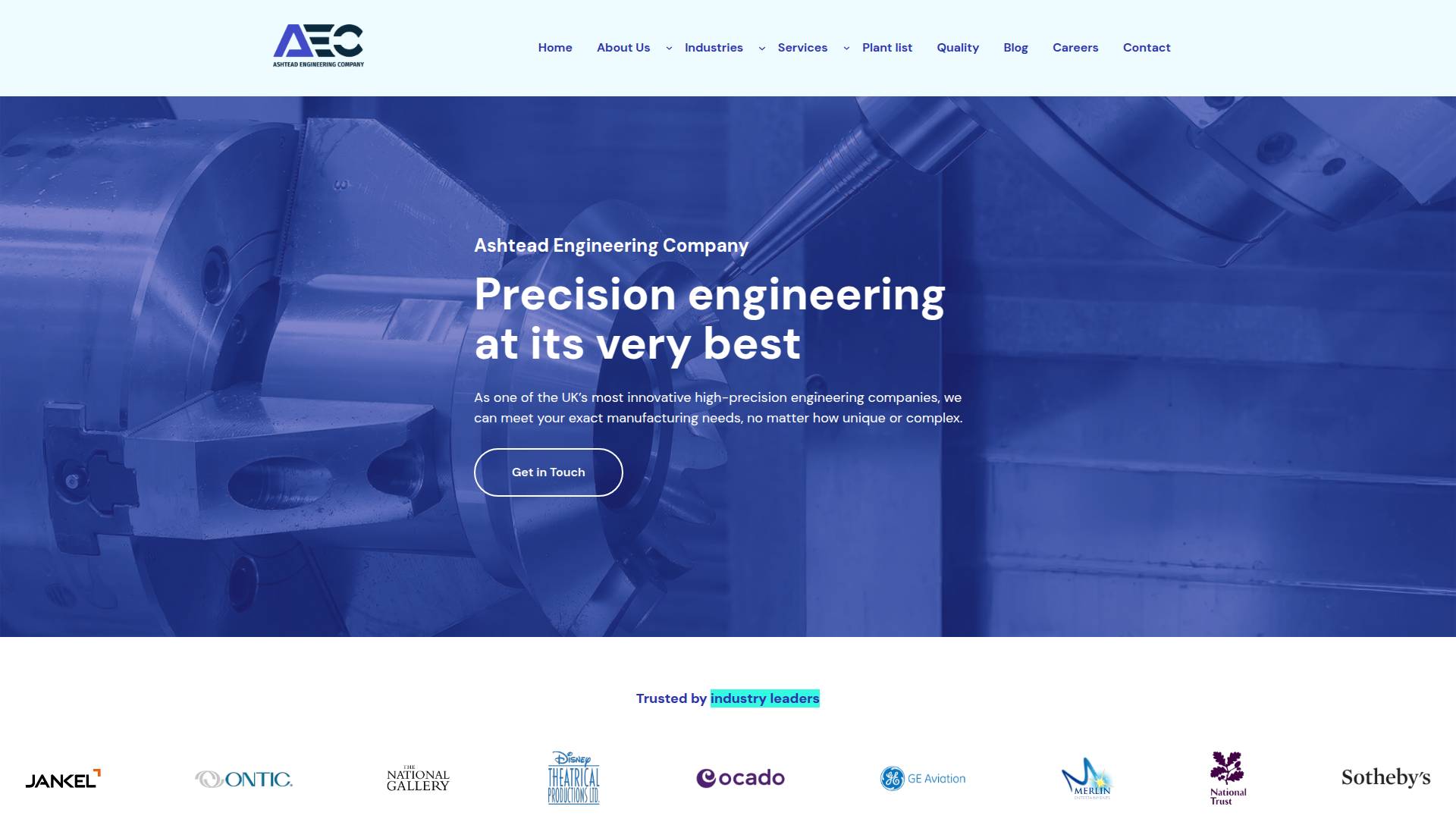Ashtead Engineering Co. Ltd Website