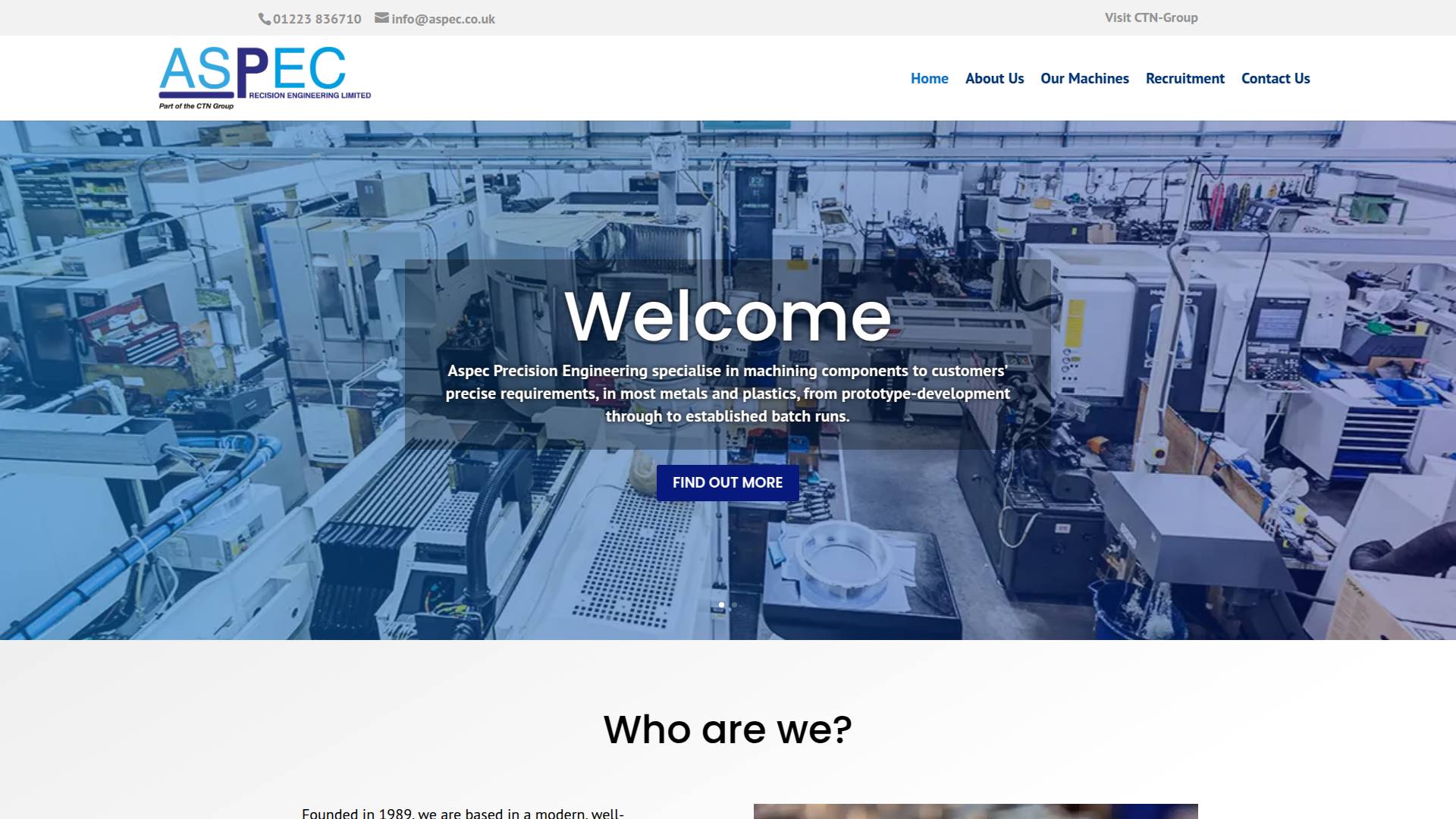ASPEC Precision Engineers Website