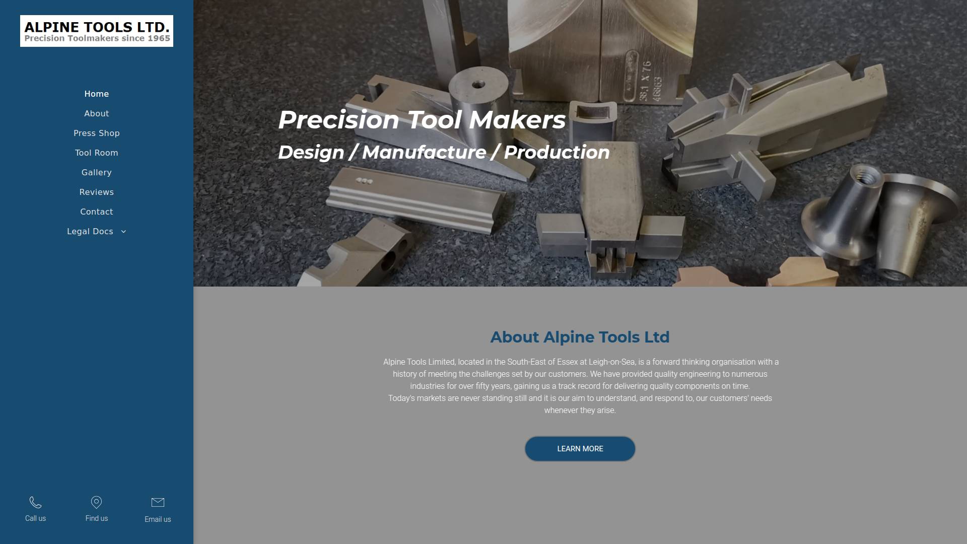 Alpine Tools Ltd Website
