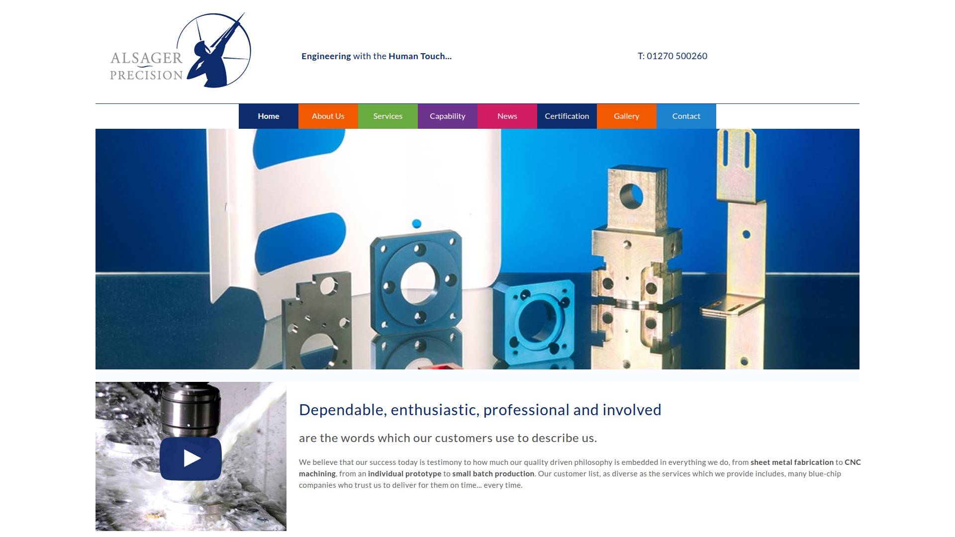 Alsager Precision Sheet Metal Ltd Website