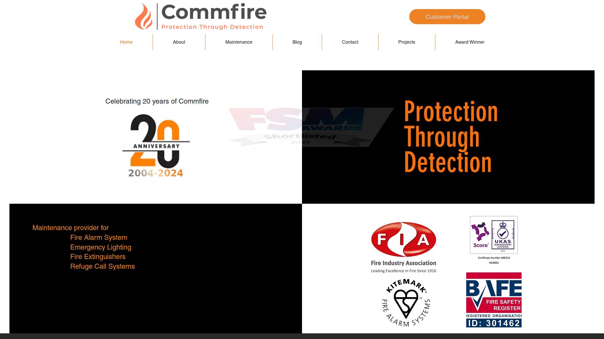 Commfire Ltd Website