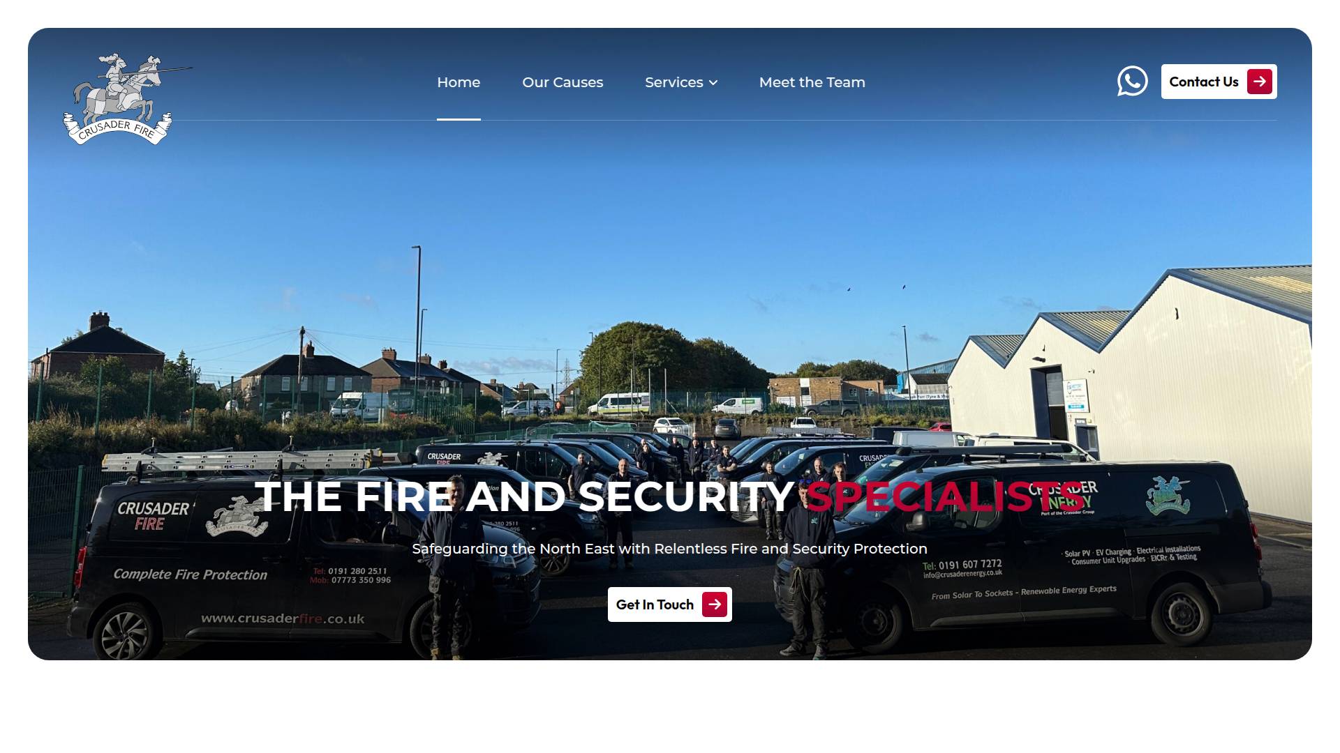 Crusader Fire Website