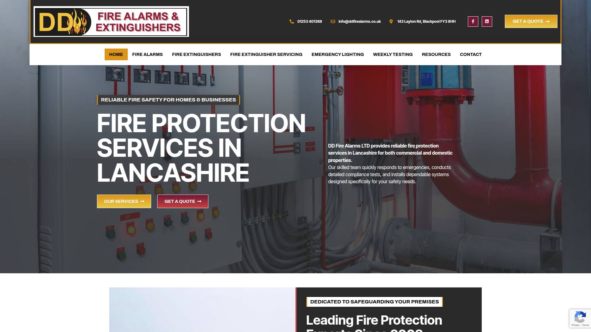 DD Fire Alarms Website