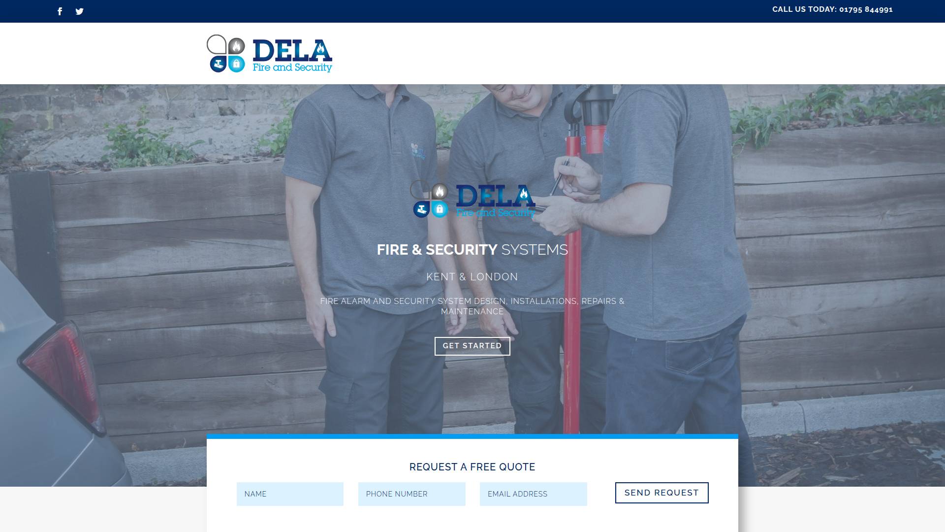 Dela Fire Security Ltd Website