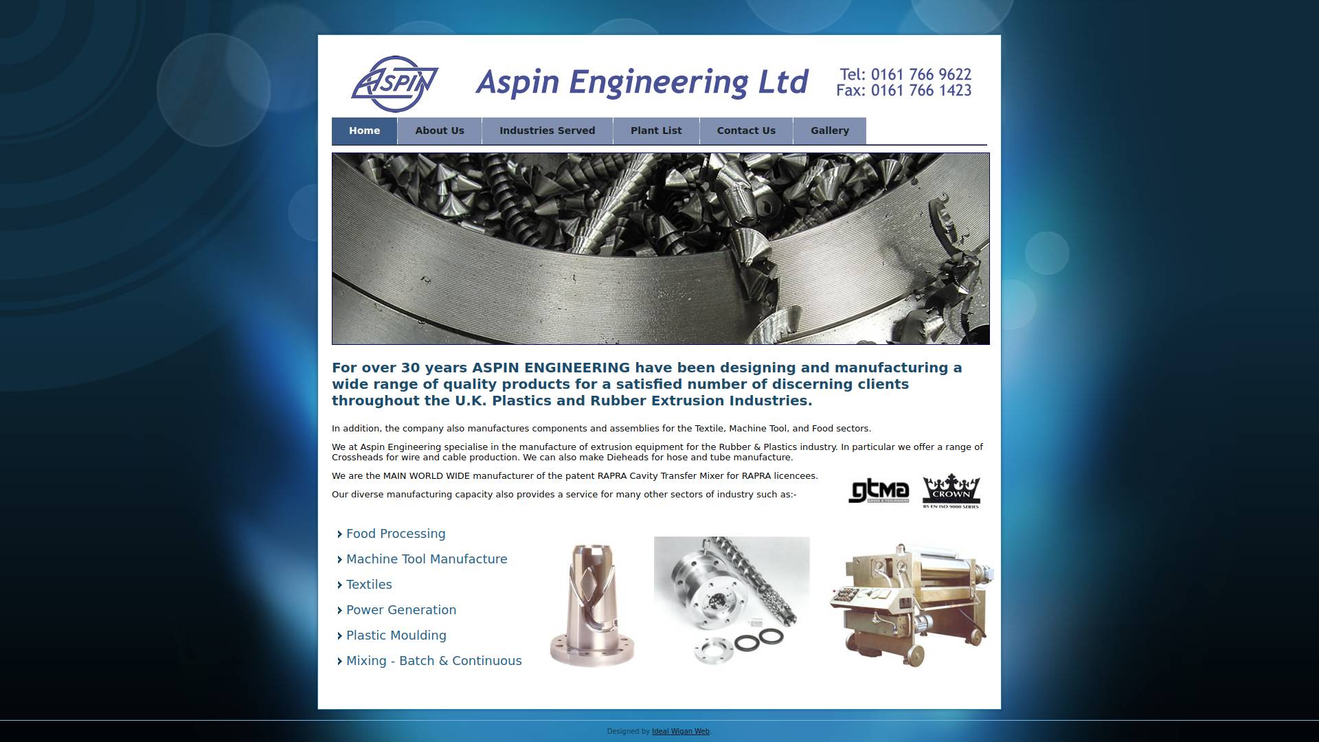 Aspin Engineering Ltd Website
