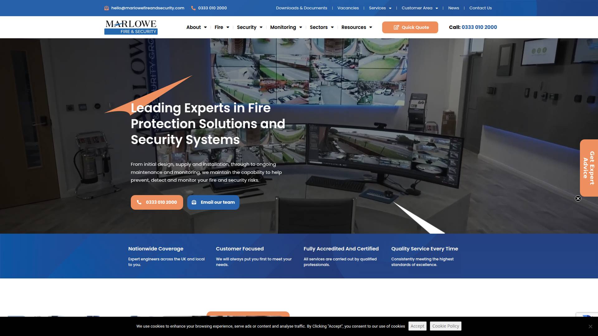 B B C Fire Protection Ltd Website