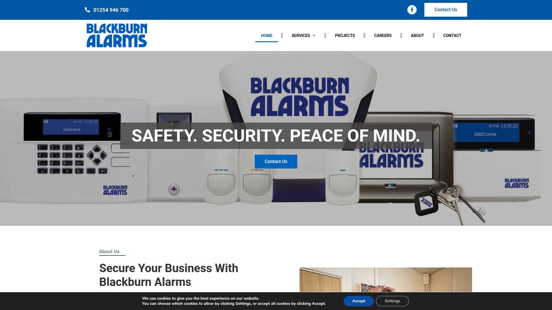 Blackburn Alarms Website