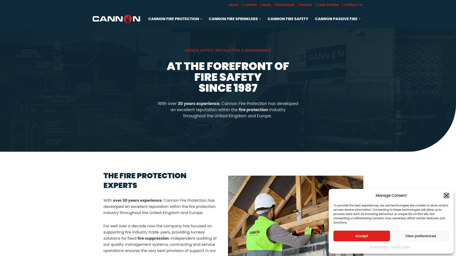 Cannon Fire Protection Ltd Website