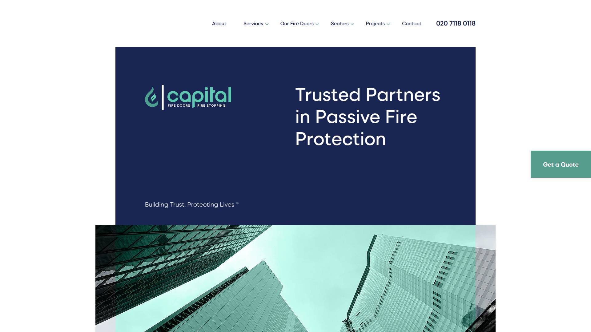 Capital Fire Doors Website