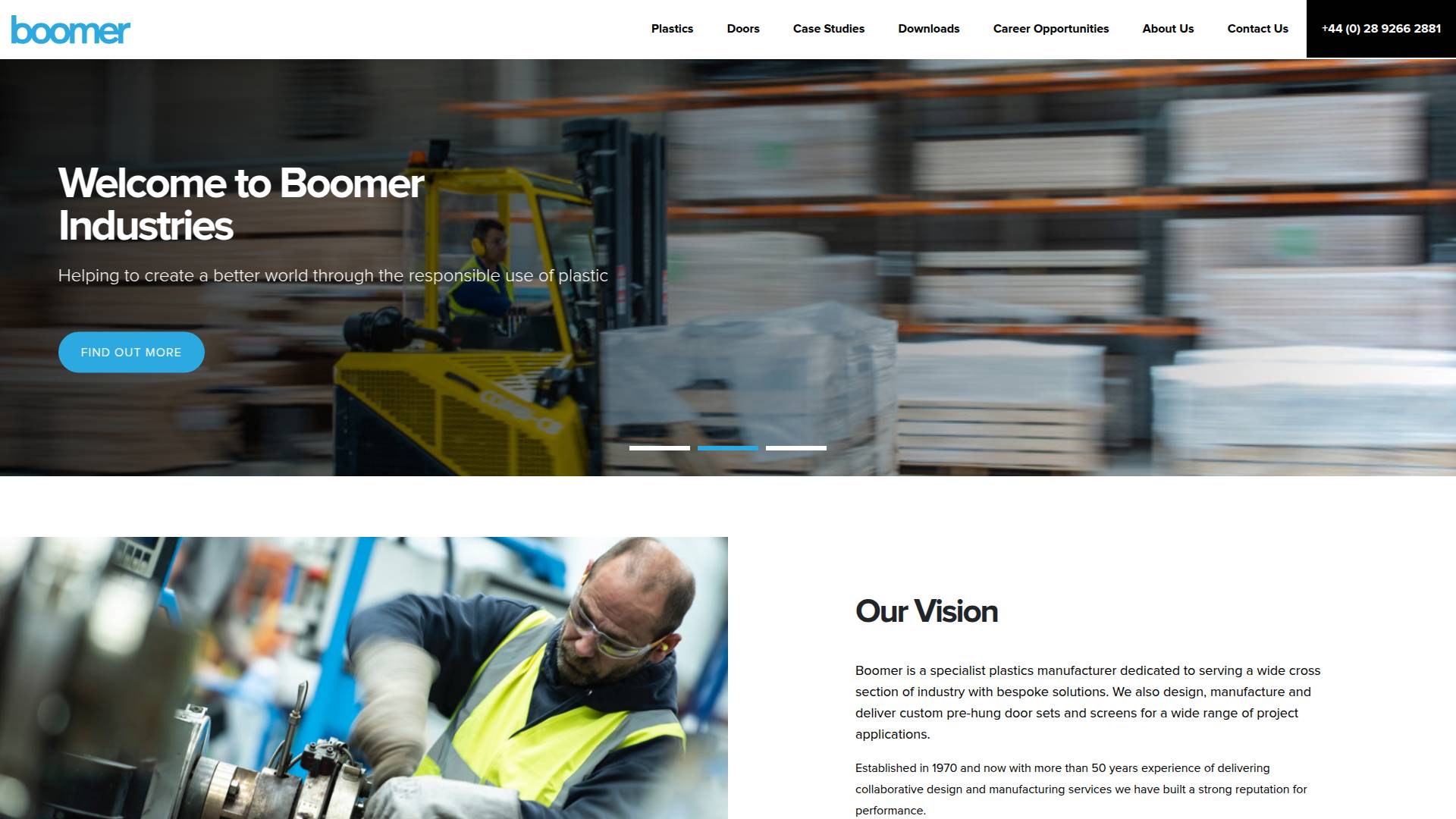Boomer Industries Ltd Website