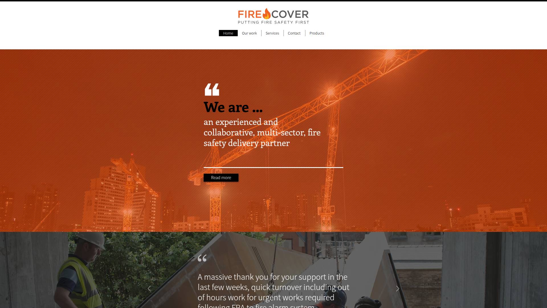 Fire Cover Ltd Website