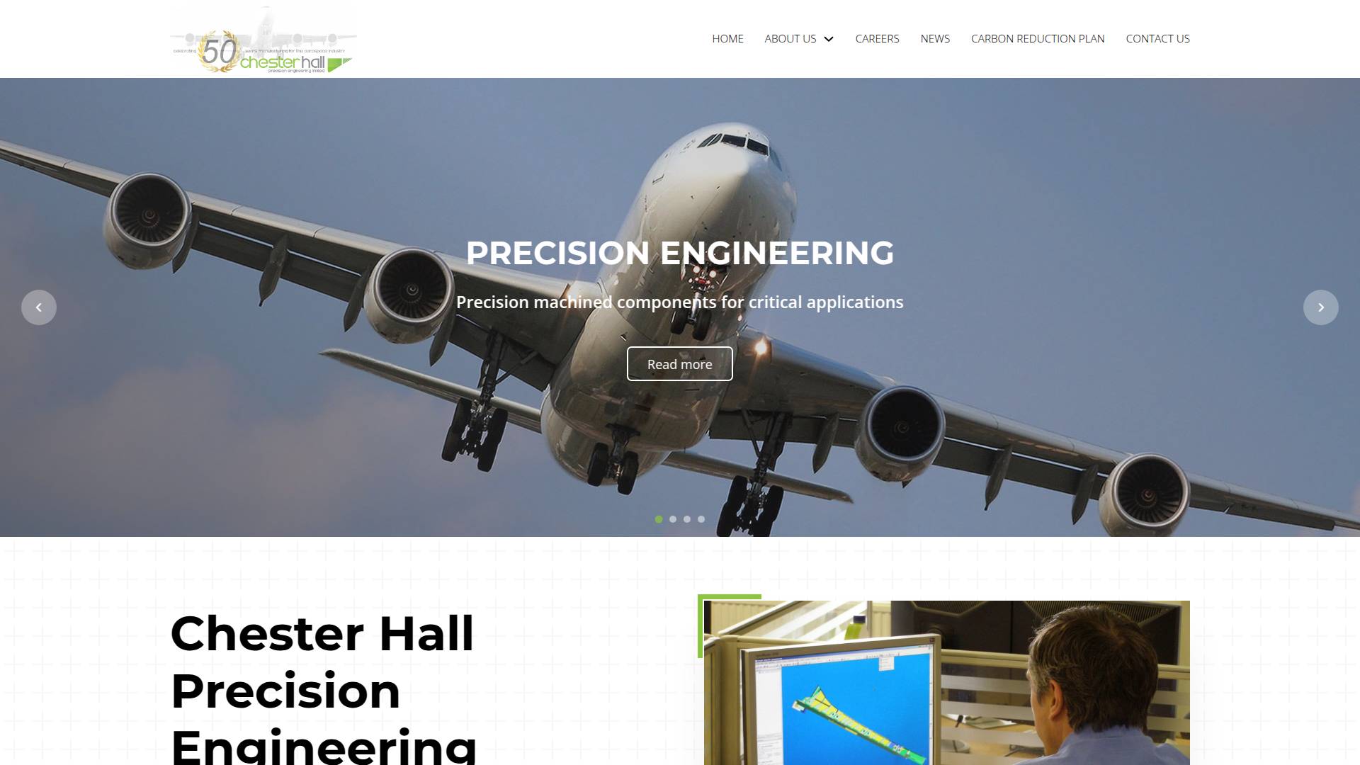 Chester Hall Precision Engineering Ltd Website