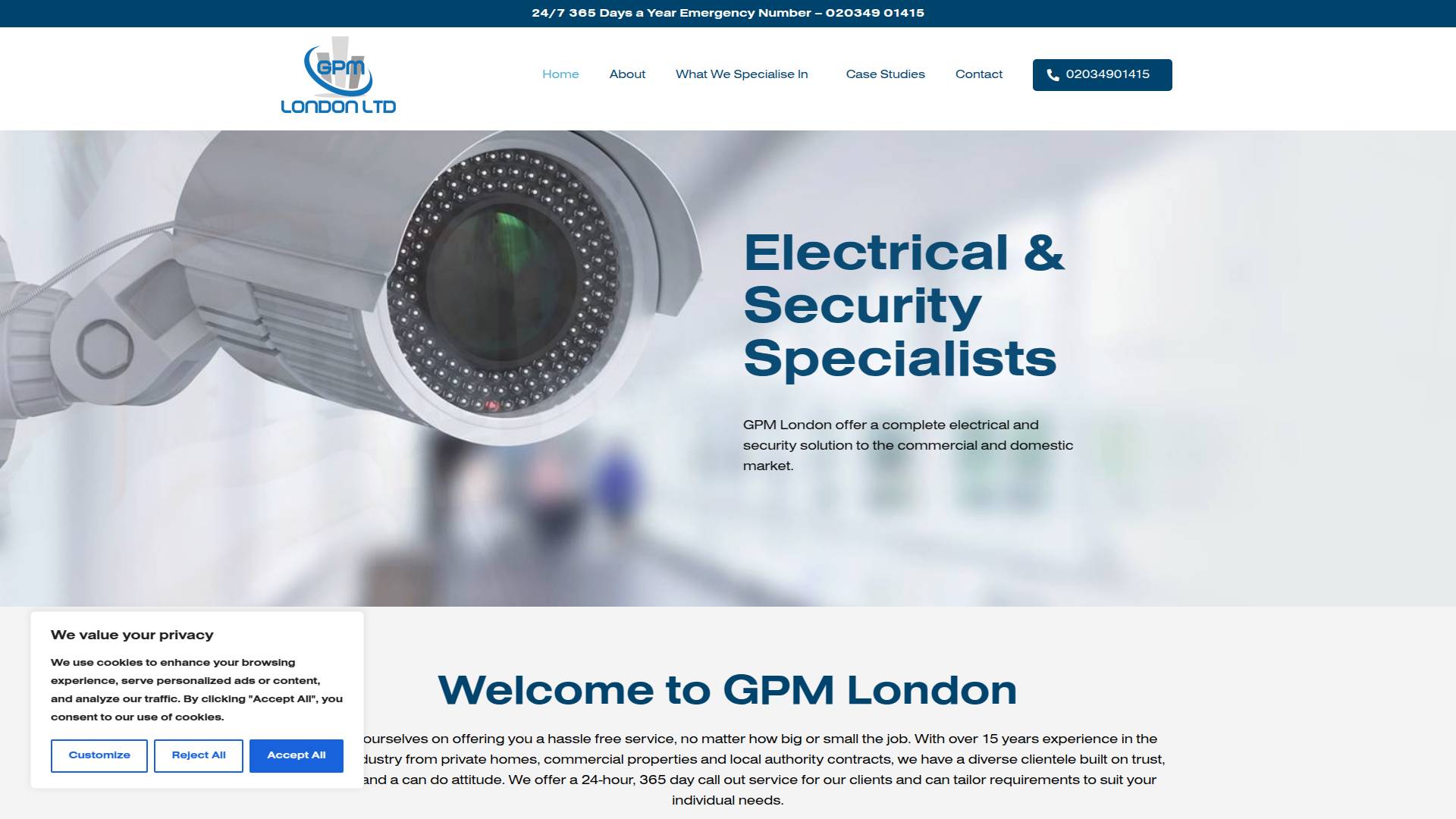 G P M London Ltd Website