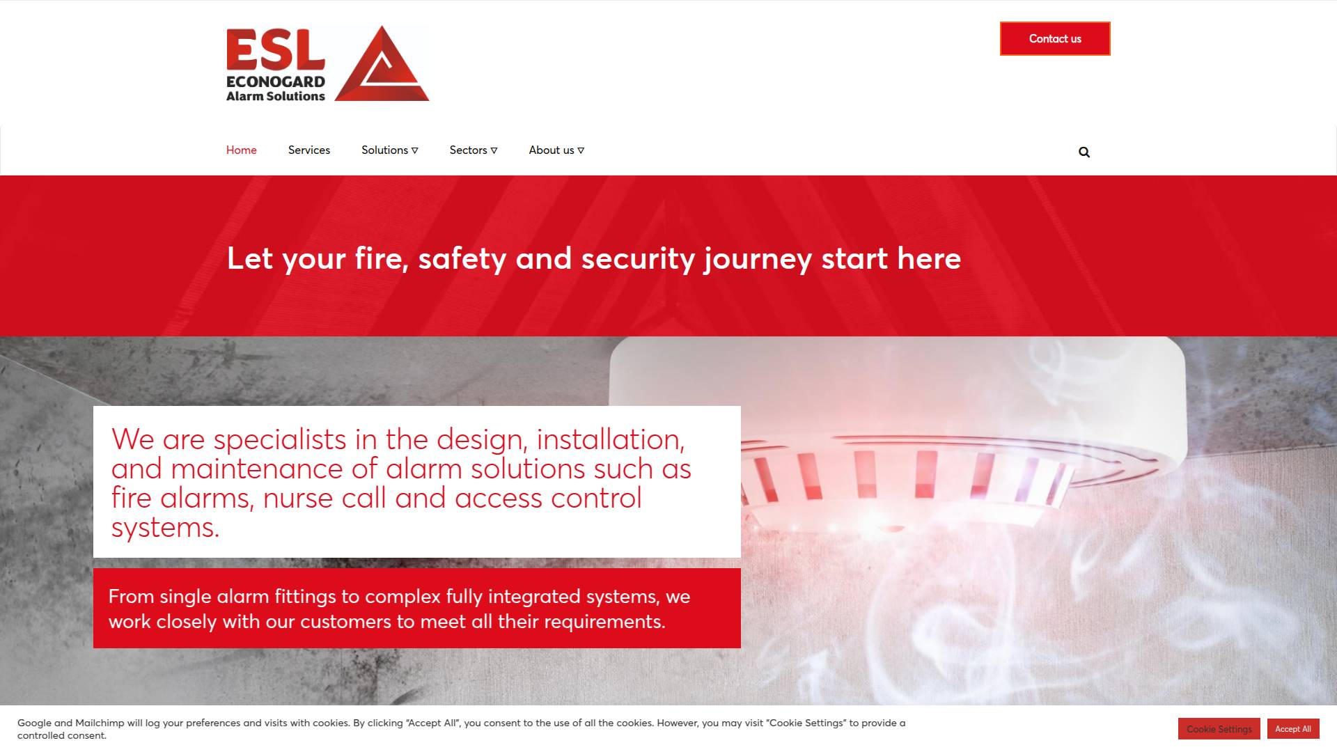 Econogard Alarm Solutions Website