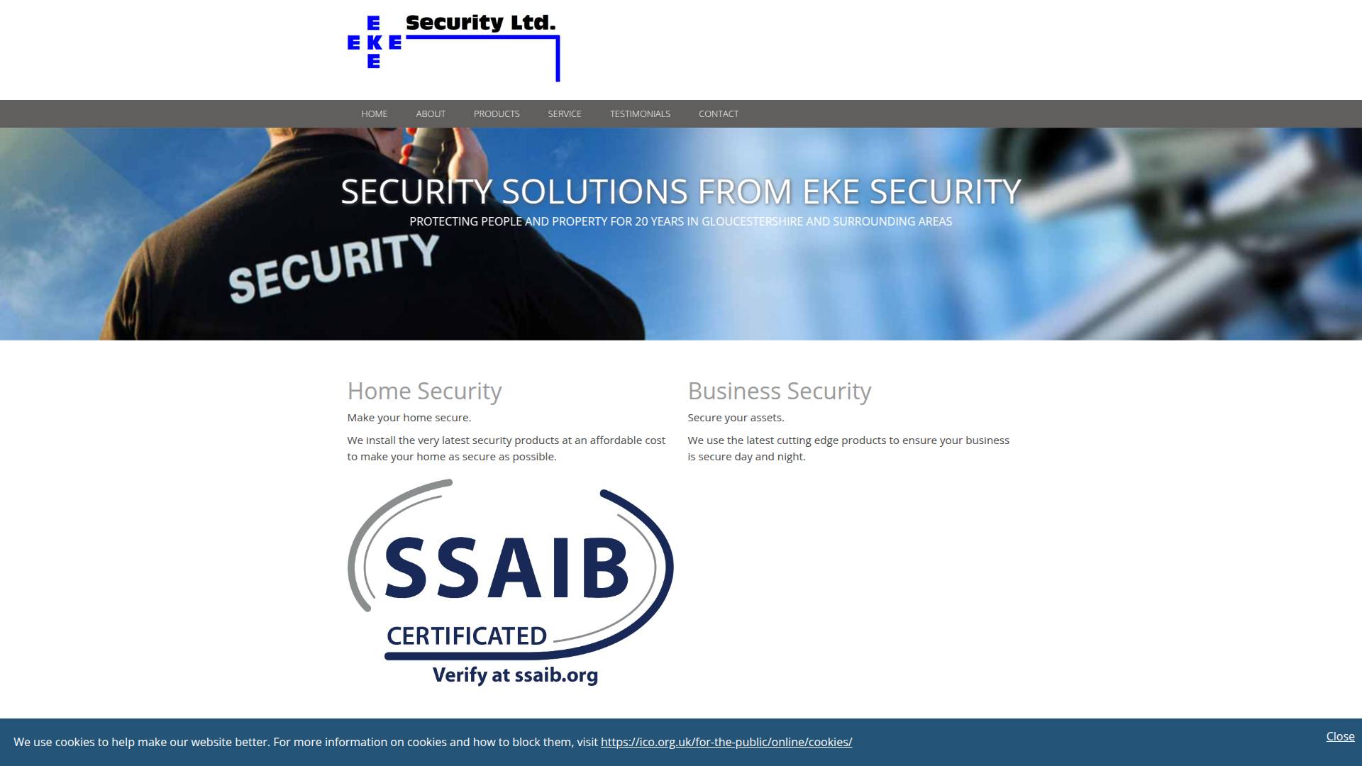 Eke Security Website