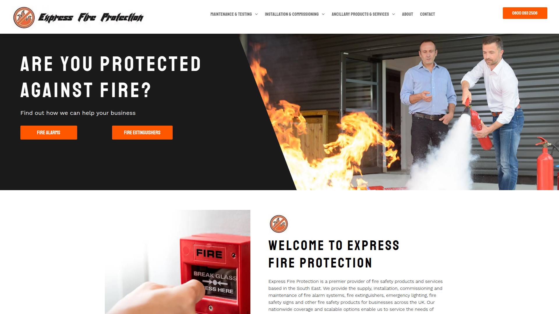 Express Fire Protection Ltd Website