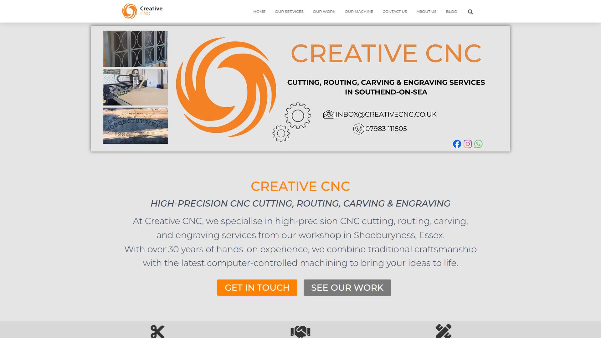 Creative CNC Website