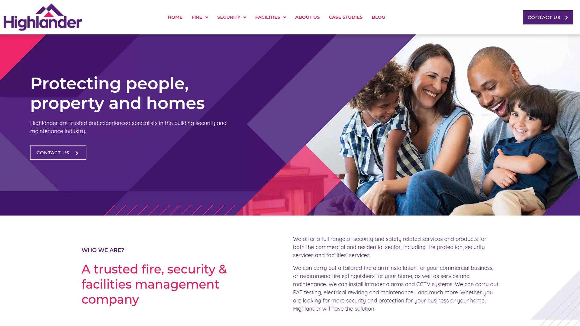 Highlander Security Systems Website