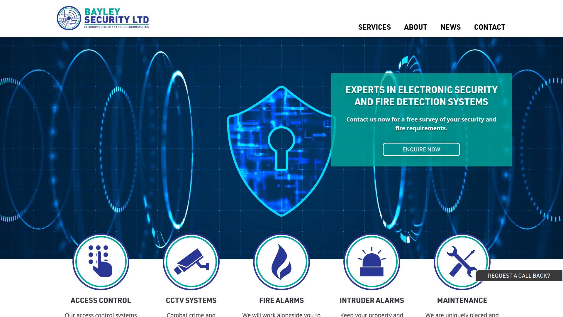 Bayley Security Ltd Website