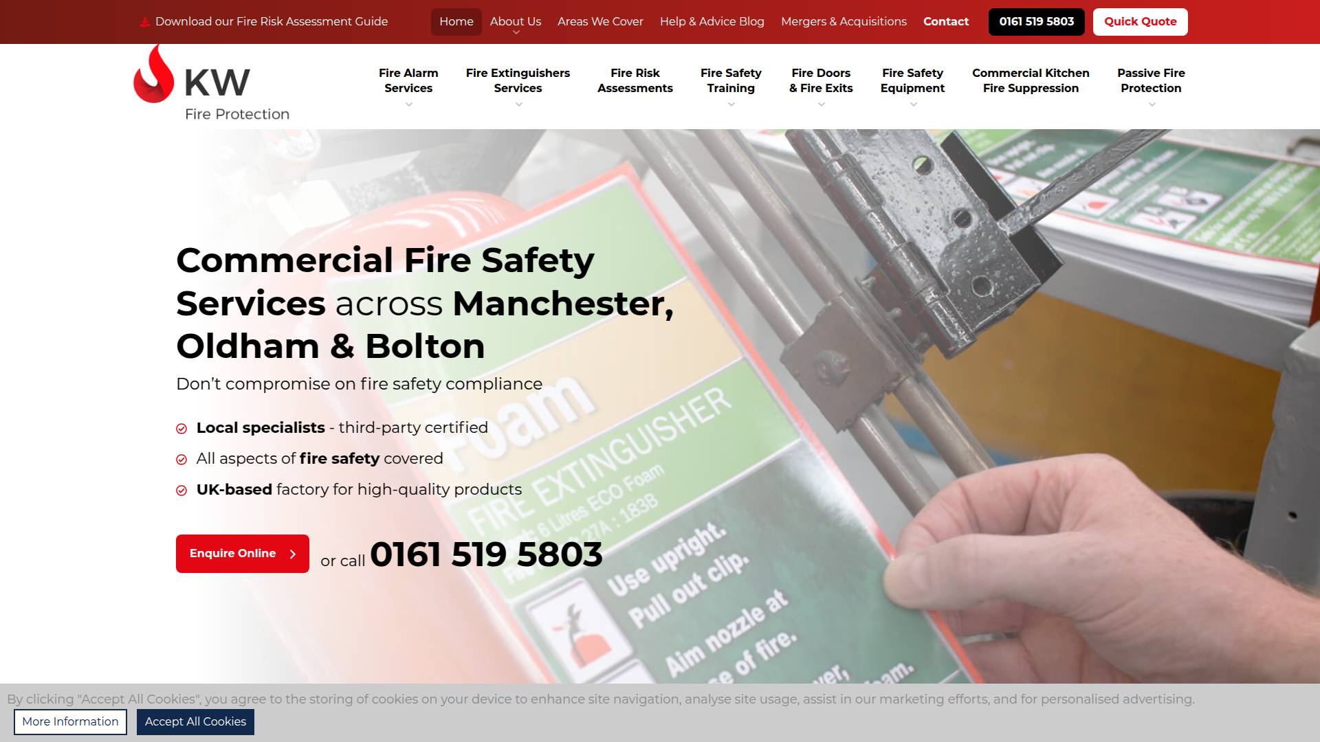 KW Fire Protection Ltd  Website