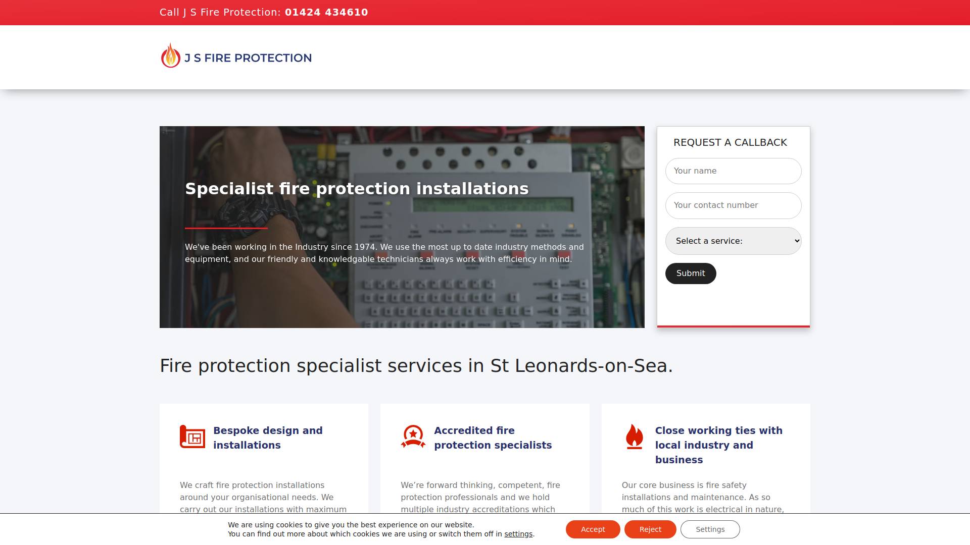J S Fire Protection Website
