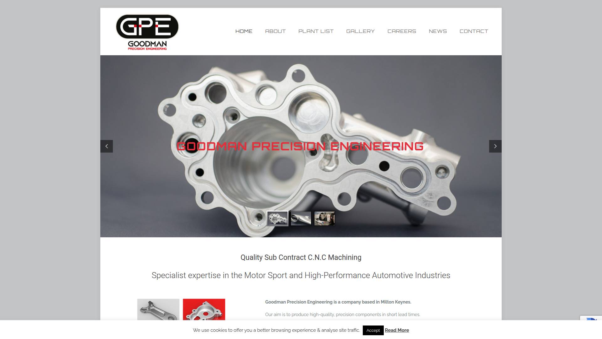 Goodman Precision Engineering Website