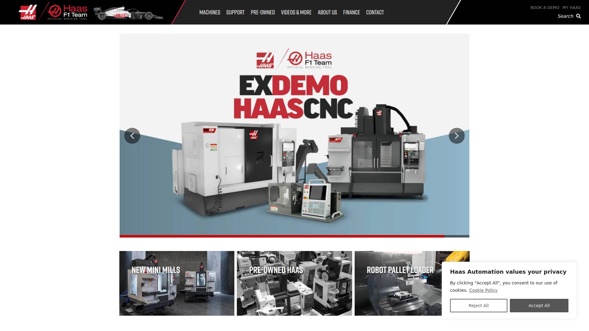Haas Automation Website