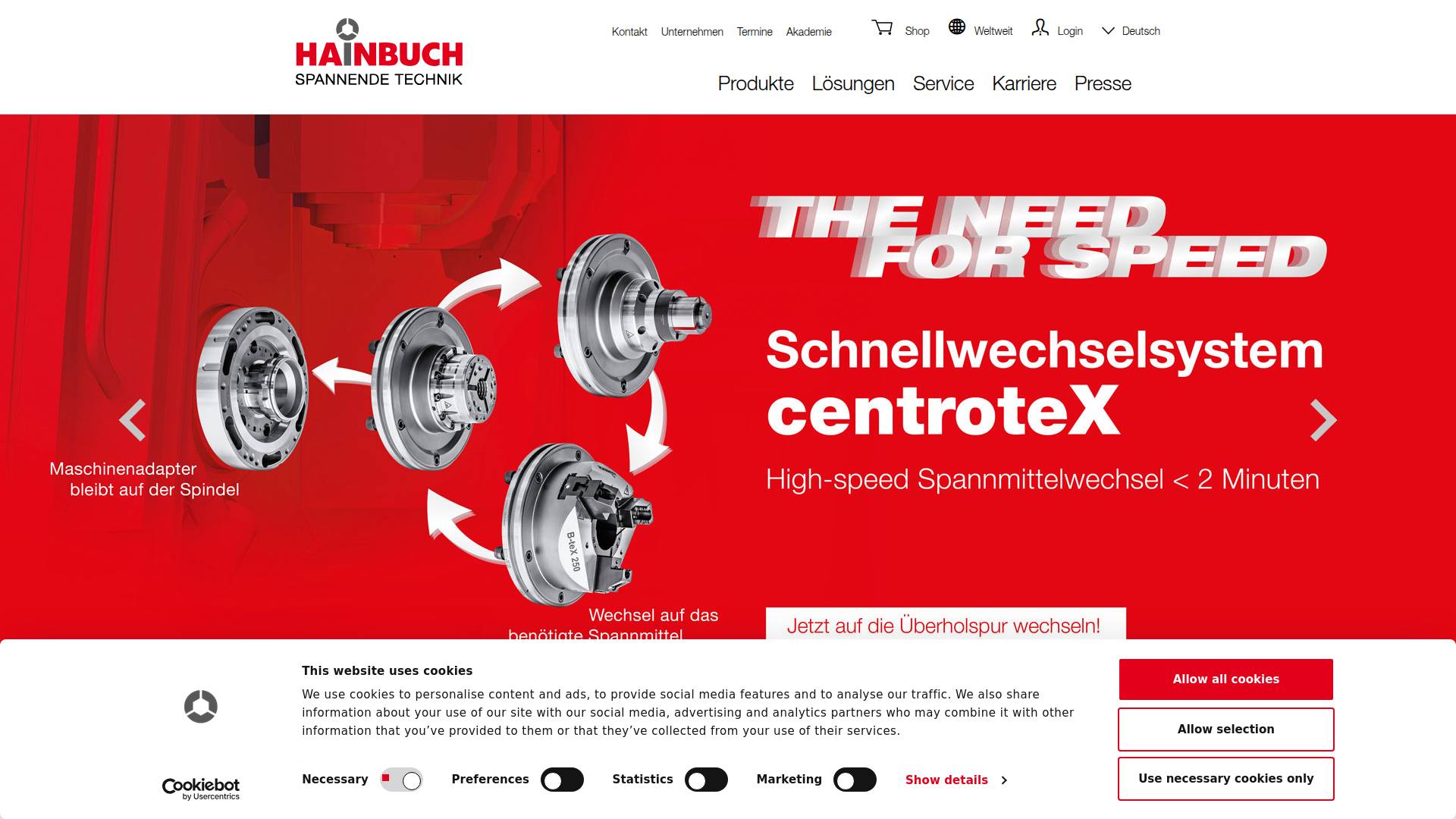 Hainbuch UK Ltd Website