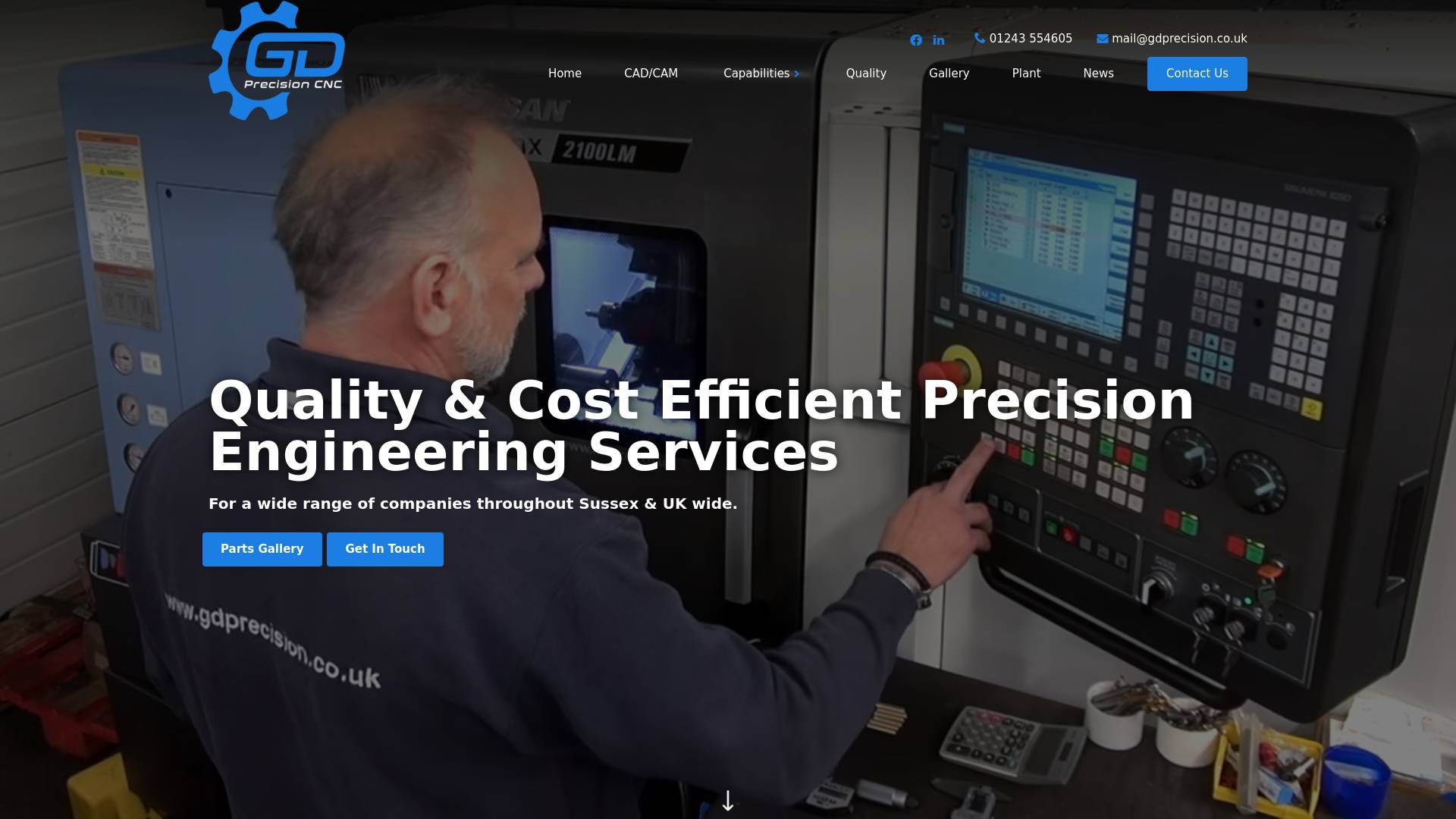 G D Precision (CNC) Ltd Website