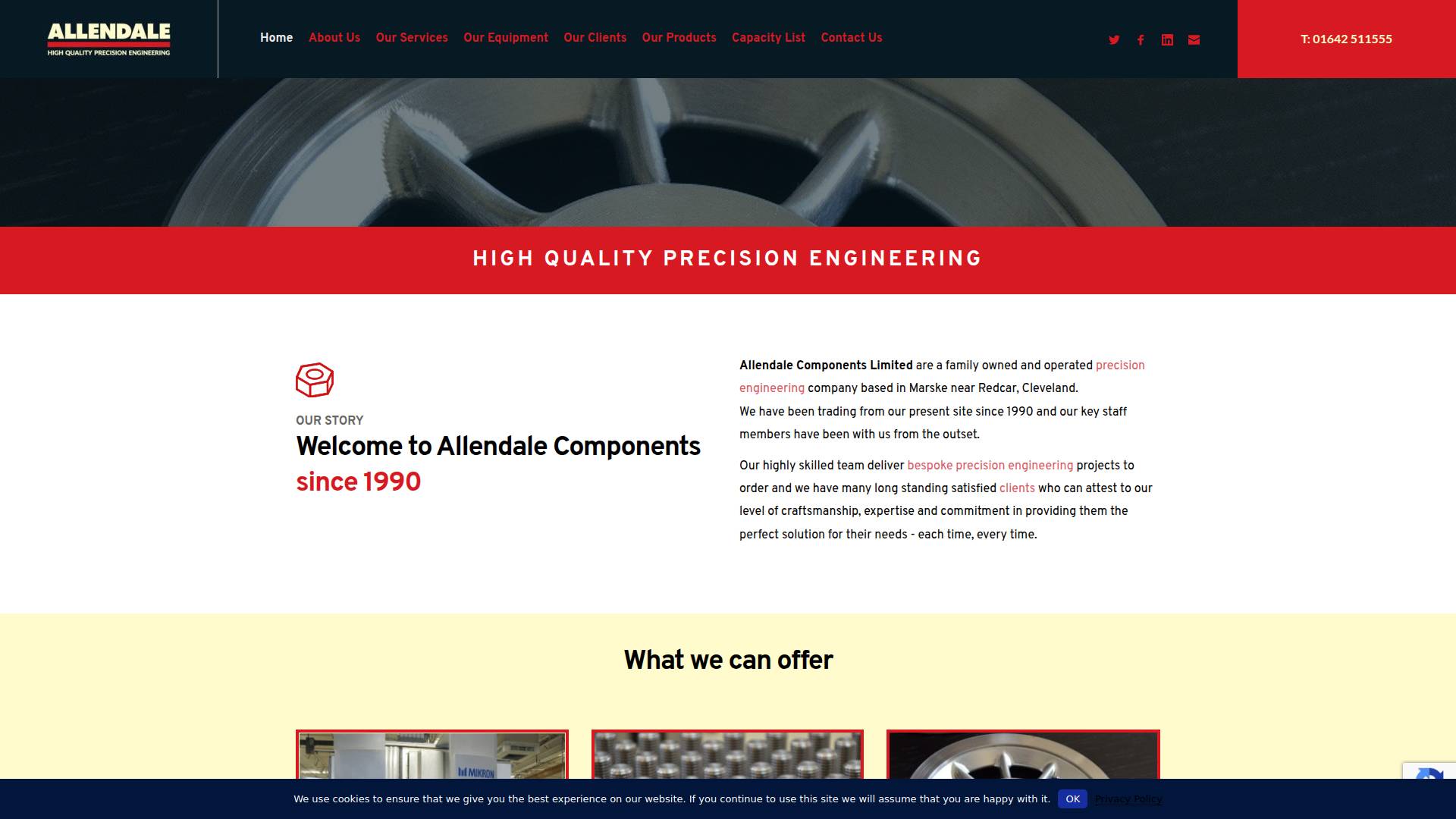 Allendale Components Ltd Website