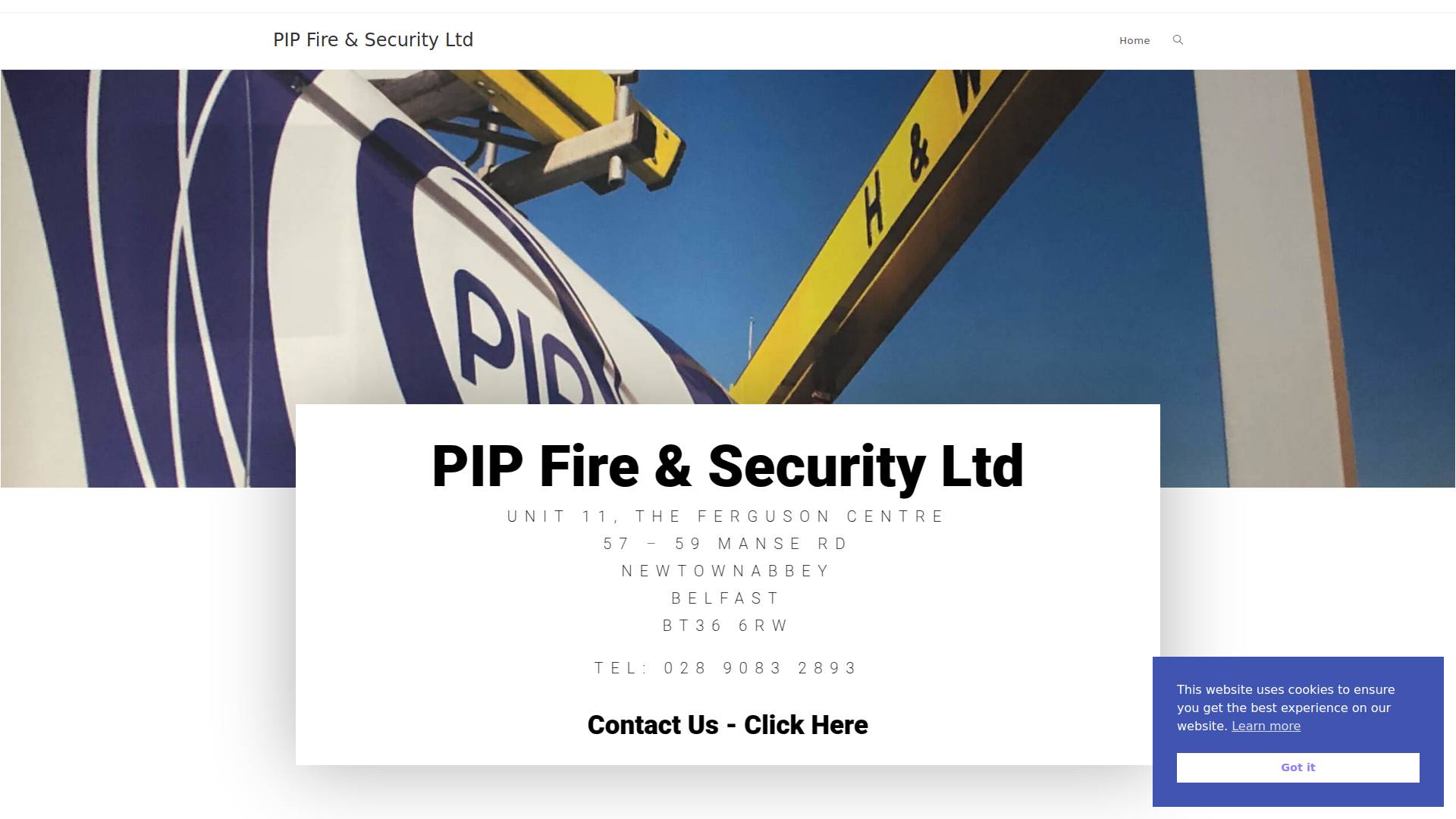 P I P Fire & Security Website