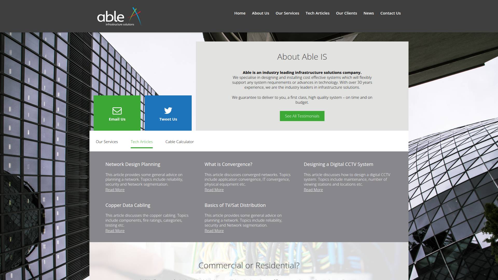 Able Data Installations PLC Website