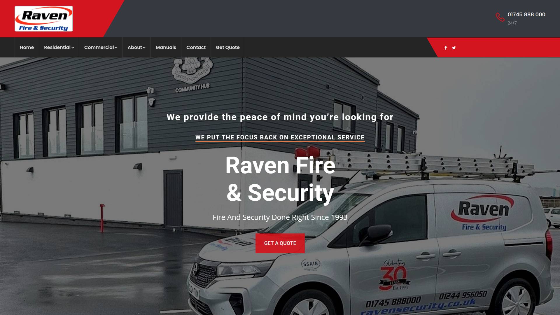 Raven Fire & Security Website
