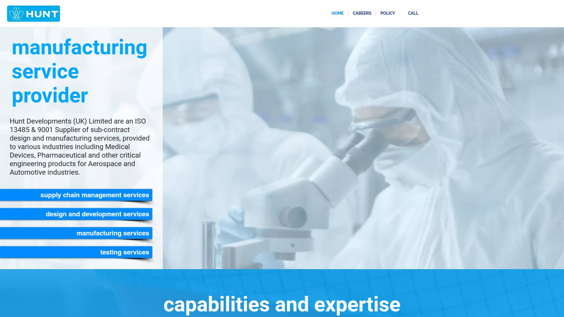 Hunt Developments (UK) Limited Website