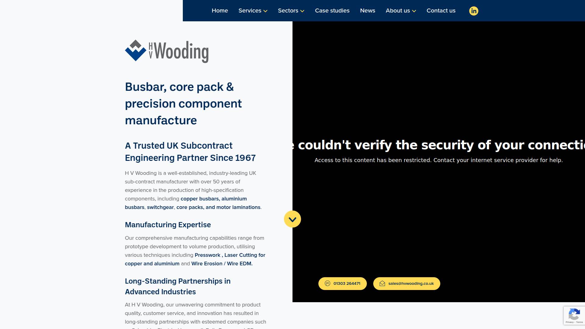 HV Wooding Ltd Website