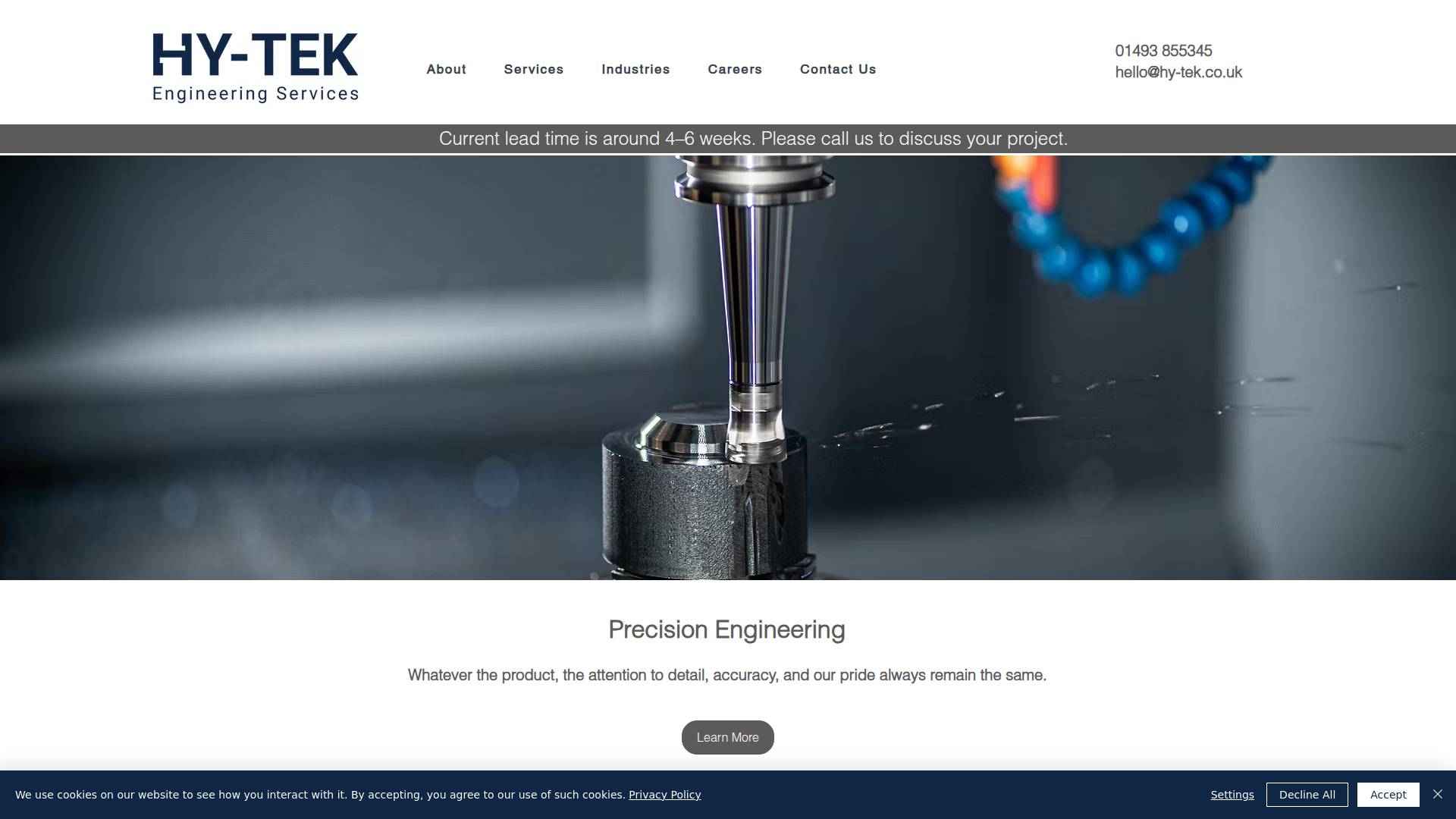 Hy-tek Engineering Services Ltd Website
