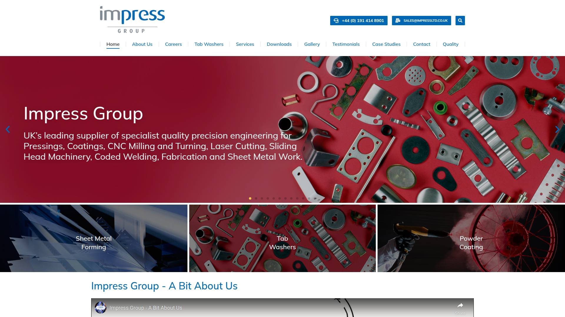 Impress North East Ltd Website