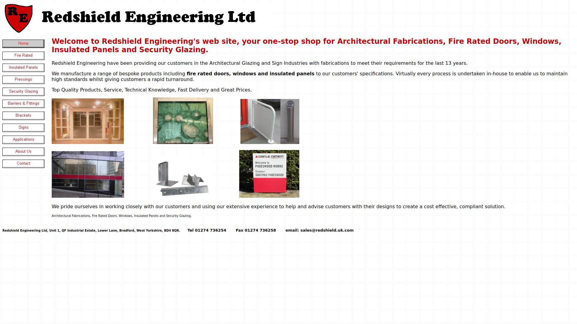 Redshield Engineering Ltd Website