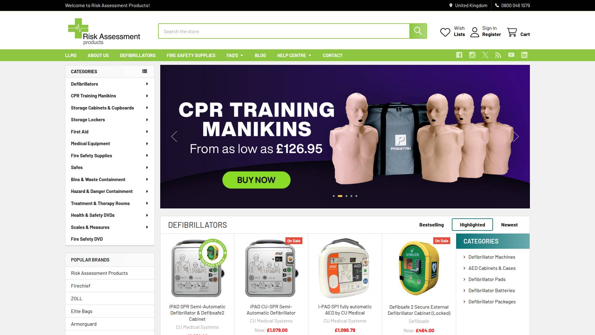 Risk Assessment Products Website