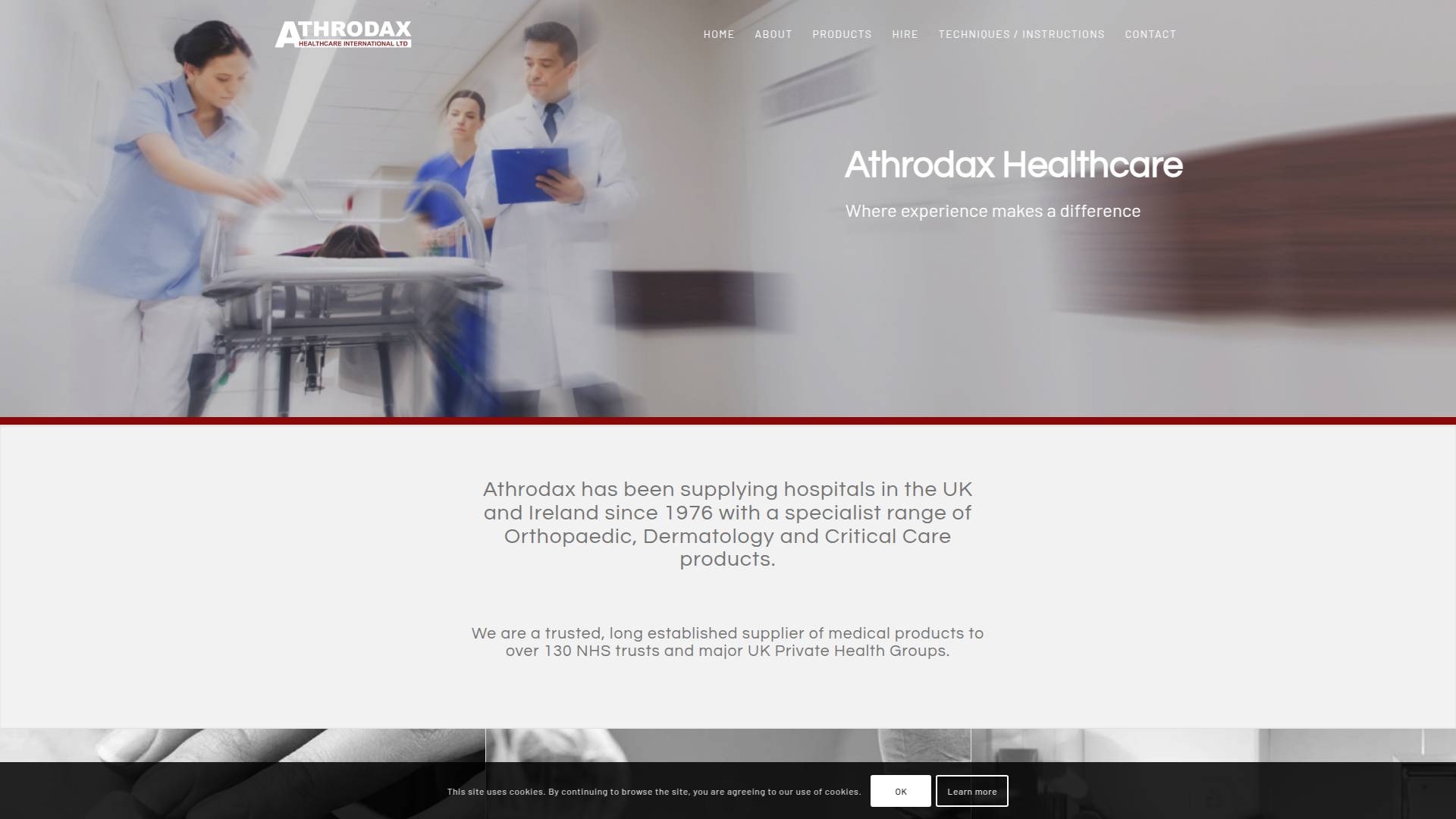 Athrodax Healthcare Website