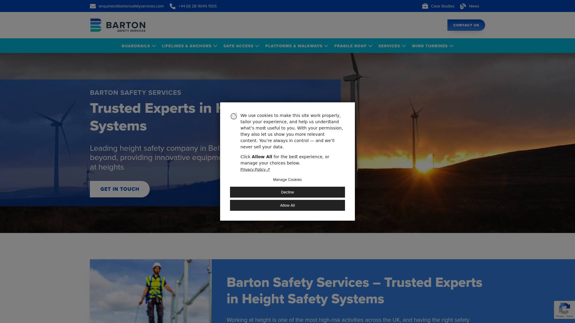Barton Industrial Services Ltd Website