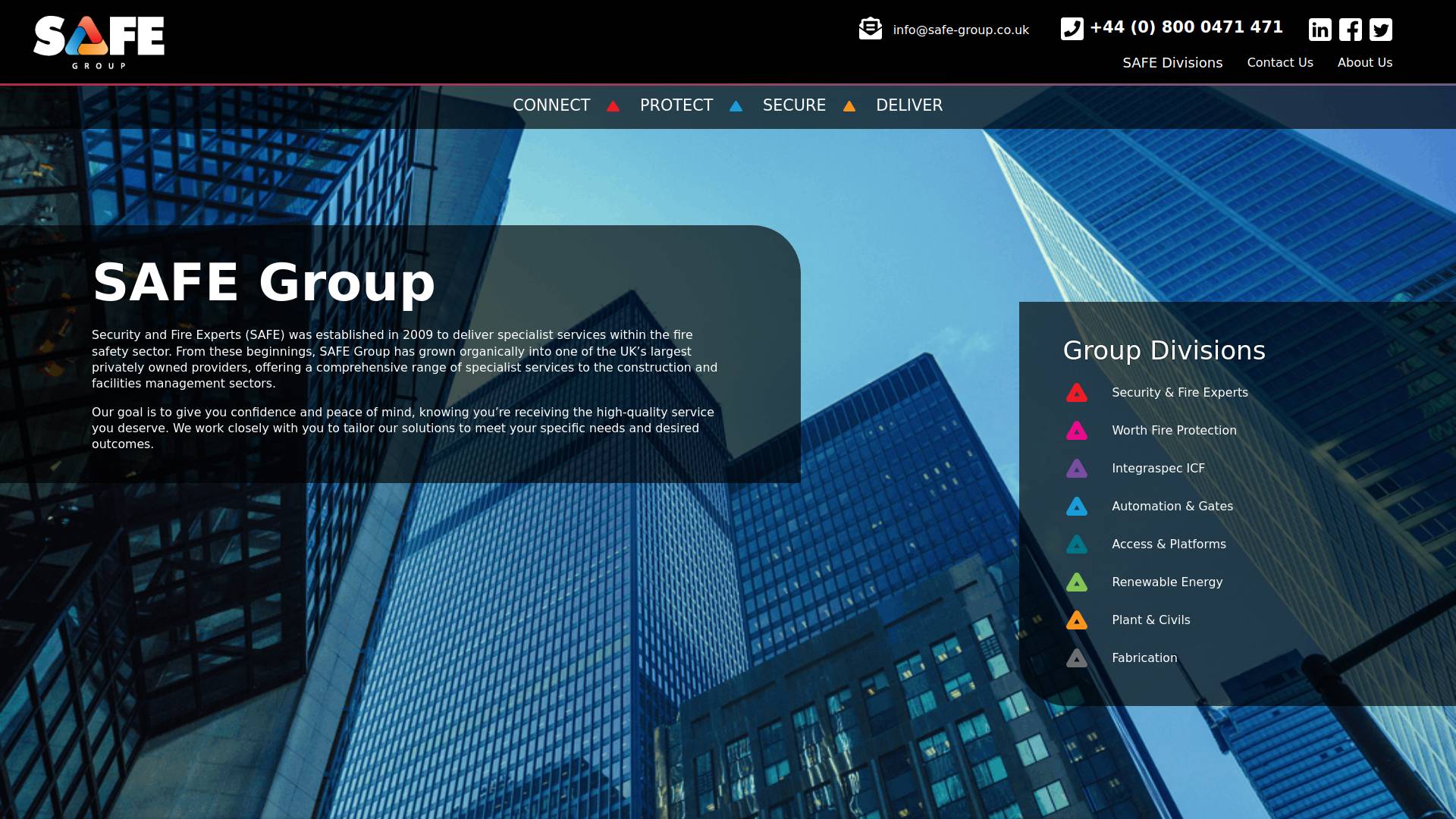 Security & Fire Experts Website