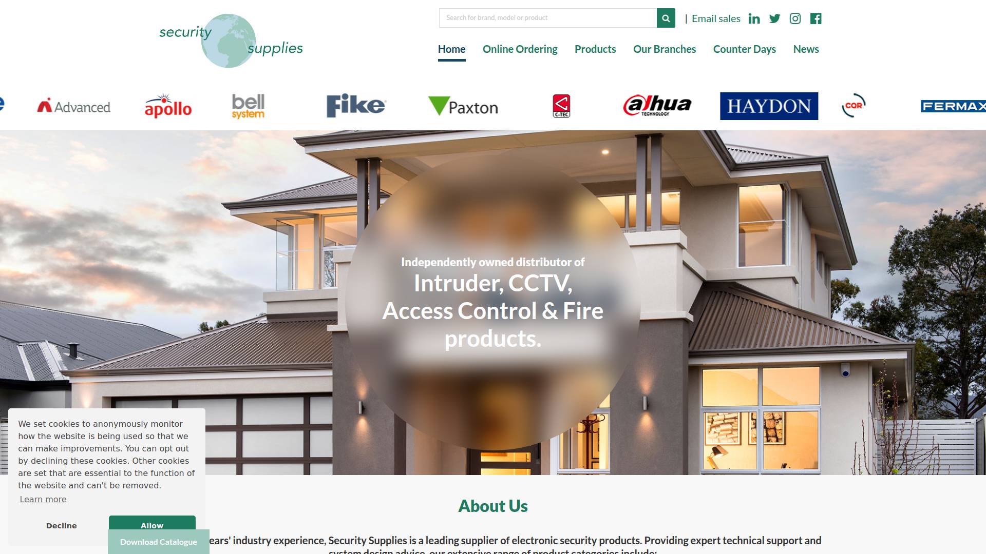 Security Supplies Ltd Website