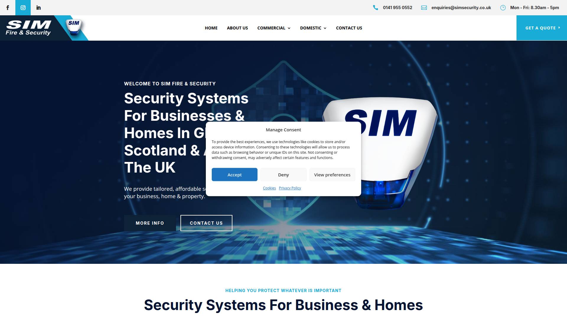Sim Ltd Website