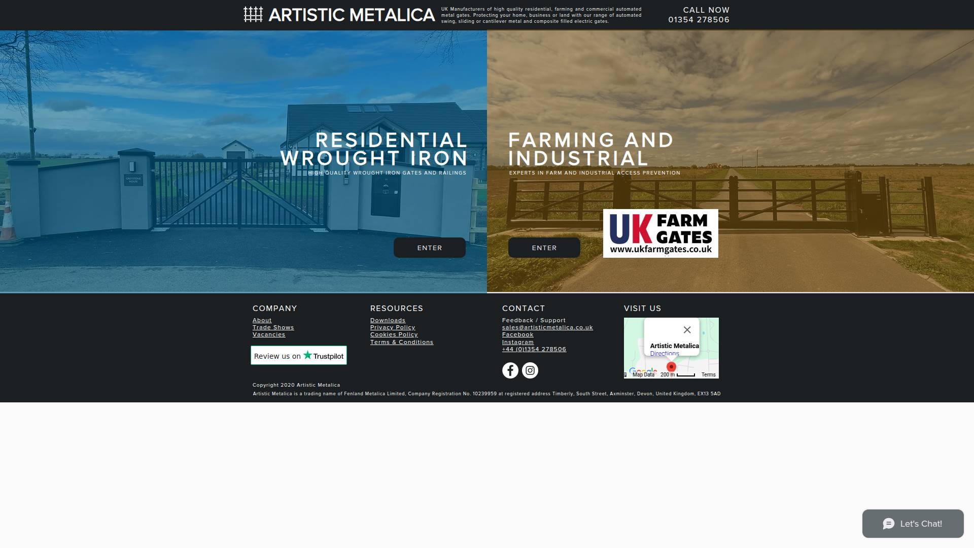 Artistic Metalica Ltd Website