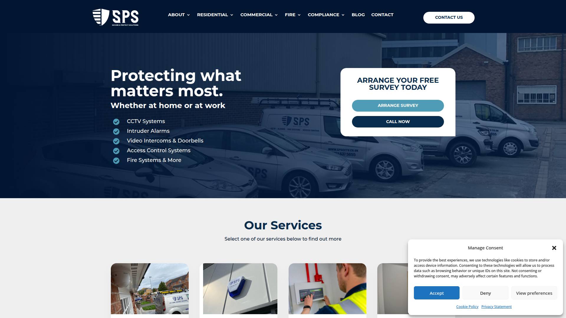 Secure & Protect Solutions Website