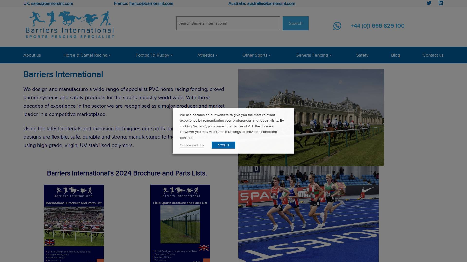 Barriers International Ltd Website