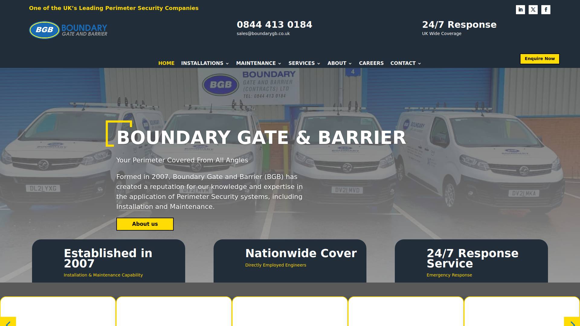 Boundary Gate and Barrier Website