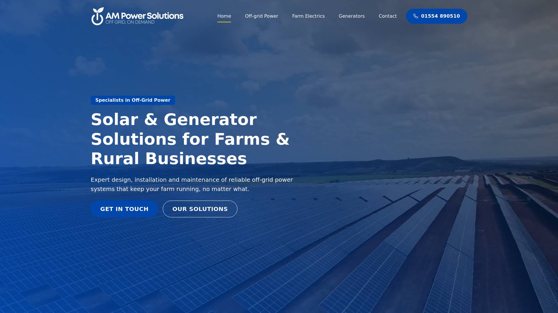 AM Power Solutions Ltd Website Screenshot 001